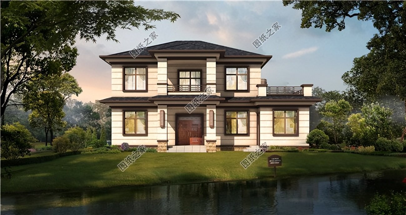 新中式二層別墅圖紙推薦，經(jīng)濟實用，越看越喜歡