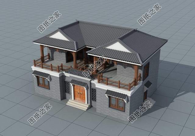 中國式庭院別墅設計，刻在骨子里的中式浪漫，適合農村建房