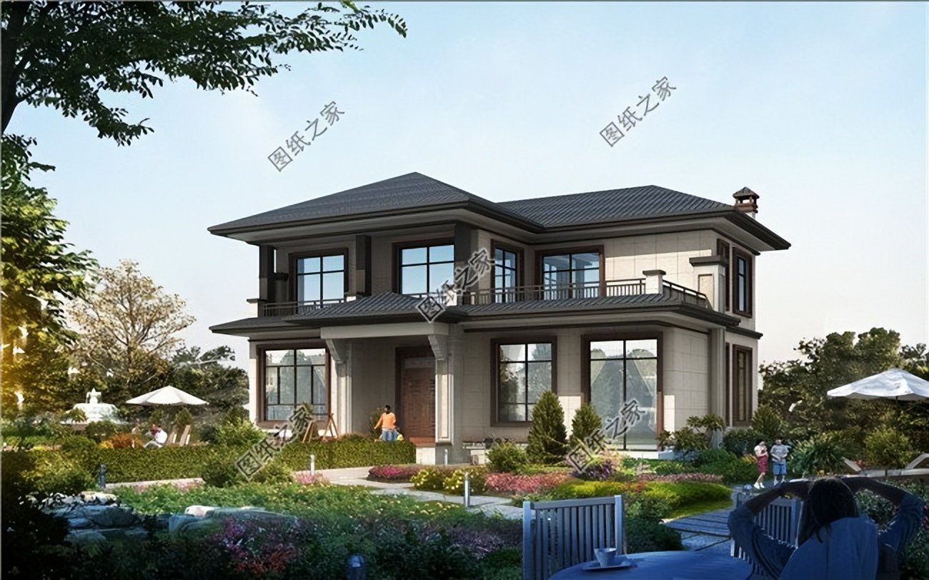 農村新中式自建別墅設計，給人古樸韻味、清雅別致的經典享受