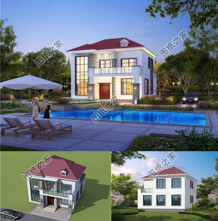 農村簡歐式自建房設計，巧妙的色彩搭配營造溫馨居住氛圍