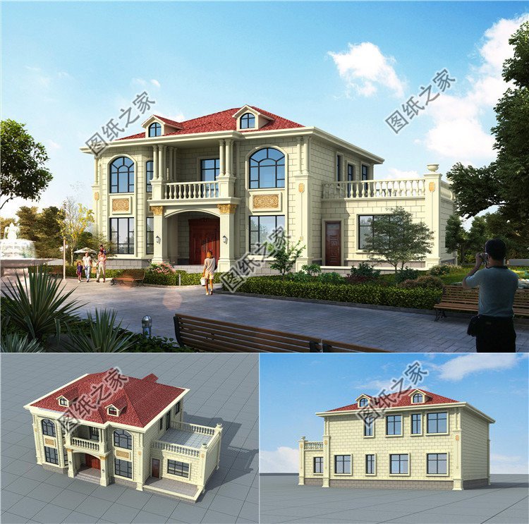 農村簡歐式自建房設計，巧妙的色彩搭配營造溫馨居住氛圍