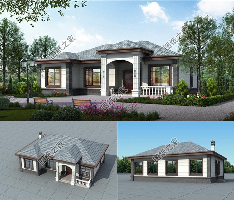 農村一層別墅設計圖，空間布局靈動，超級高的性價比