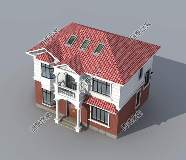 面積百來平農村二層別墅，既美觀又實用，施工簡單造價經濟