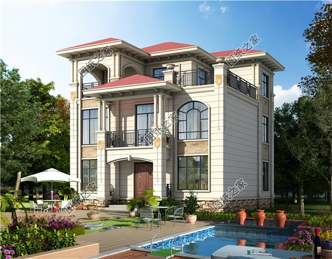 簡歐式農村別墅合集推薦，簡約大方造價經濟，超高的性價比