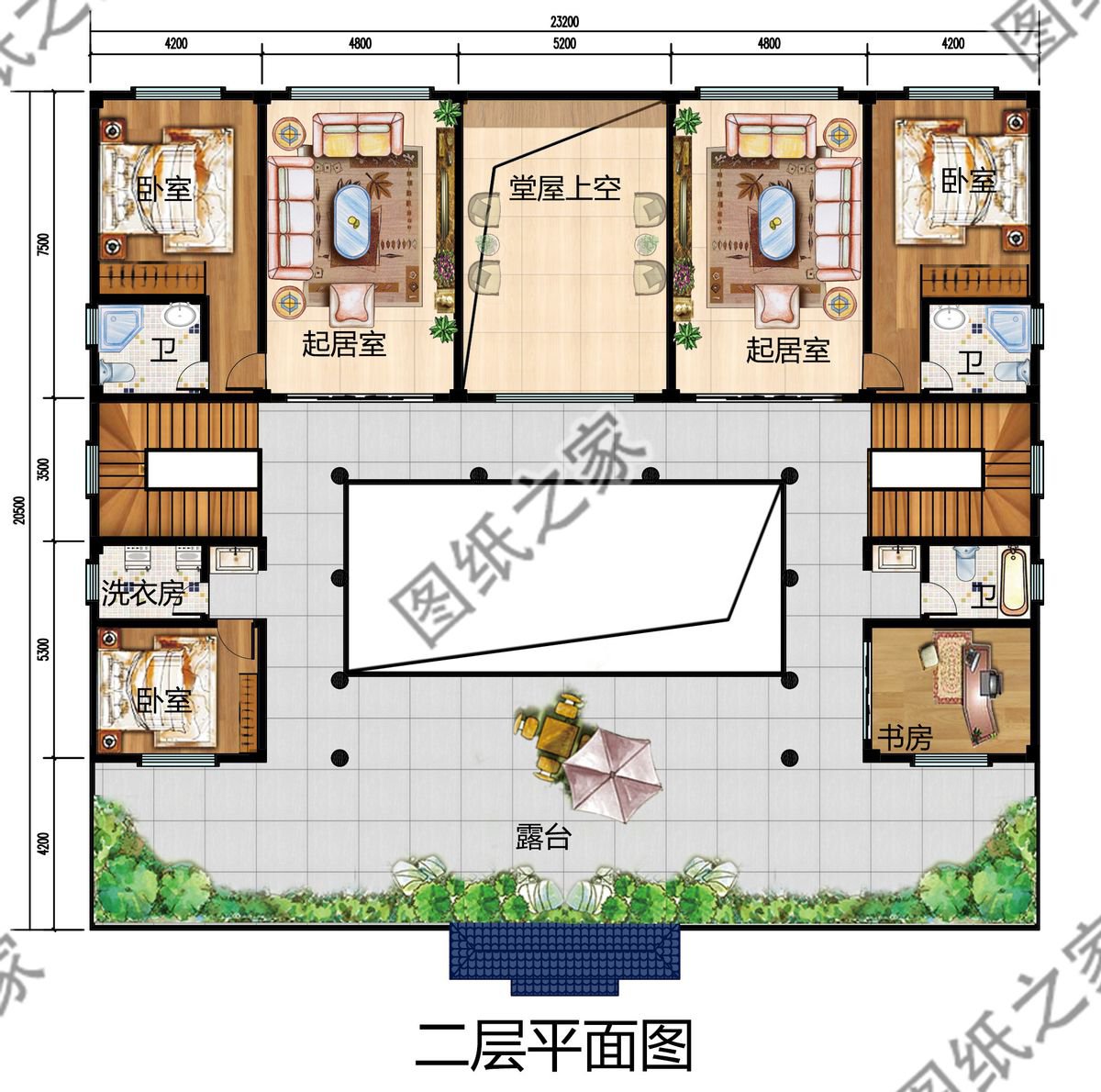 中式合院別墅設計，傳統院落式建筑理念，純樸又溫馨盡顯大家風范