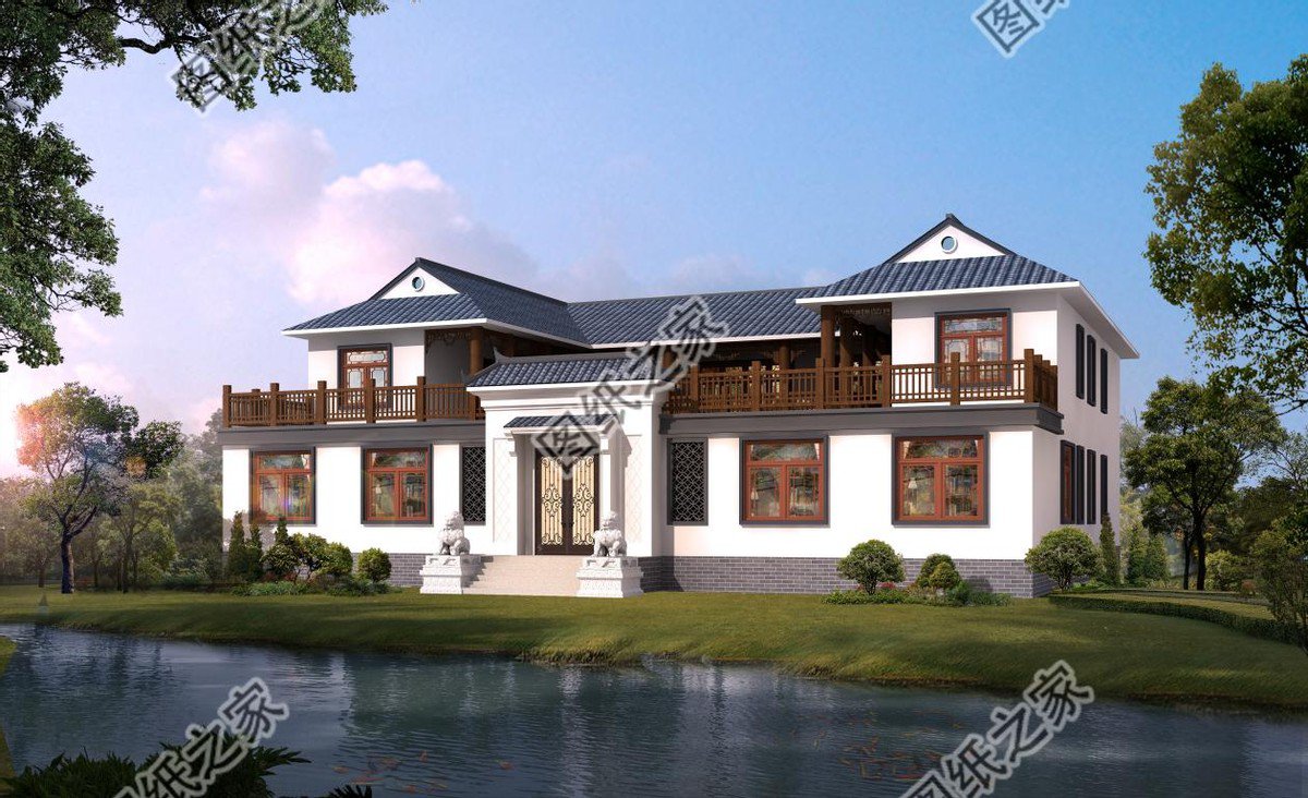 中式合院別墅設計，傳統院落式建筑理念，純樸又溫馨盡顯大家風范