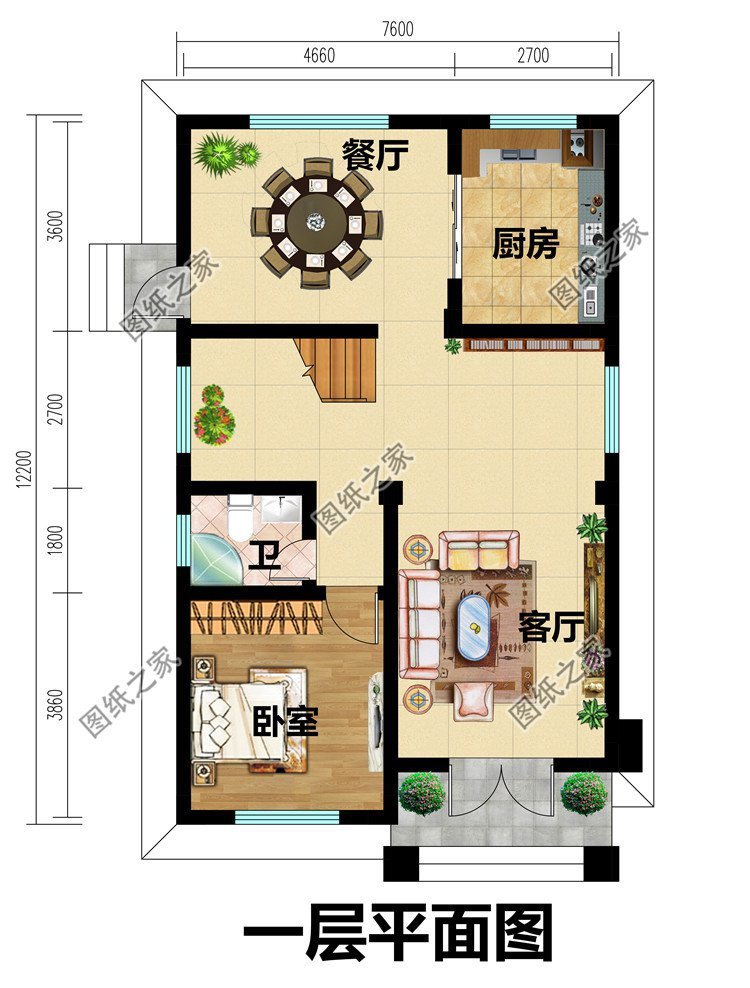 小戶型農(nóng)村自建房設計，完全可以滿足家人的居住需求
