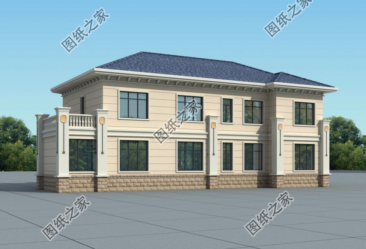 鄉村二層別墅設計，過上安心溫馨的晚年生活，享受天倫之樂