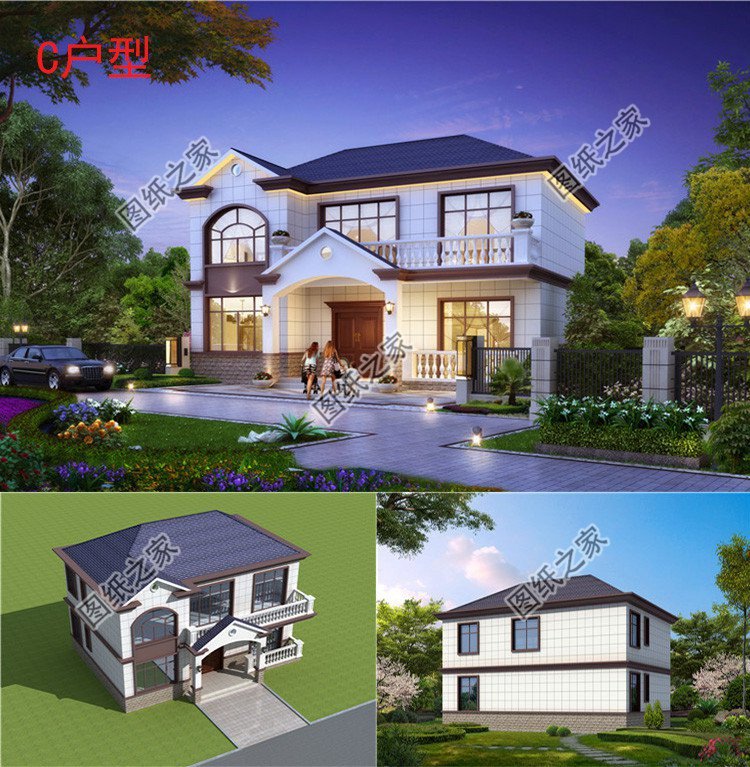 占地方正適用型農村別墅，外觀氣派室內格局實用，造價不高