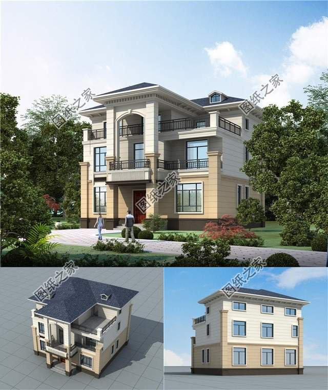 簡歐三層別墅設計，時尚雅致，簡約又不失別致感