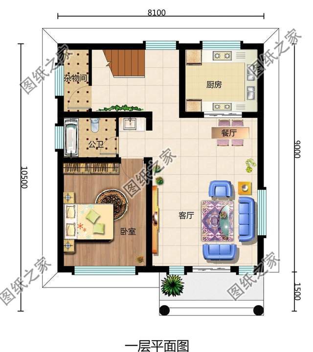 農村三層別墅設計，平淡的鄉村生活，滿滿的都是幸福的滋味