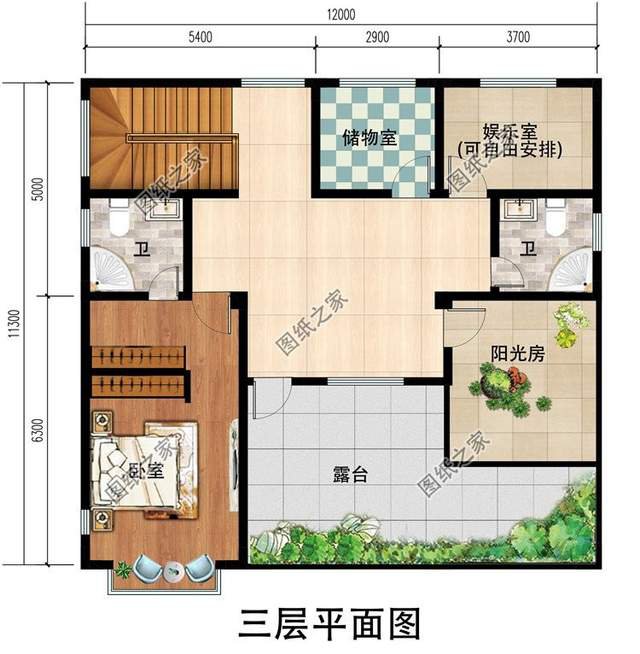 鄉村帶陽光房自建別墅設計，在慢節奏的農村里感受自然慢生活