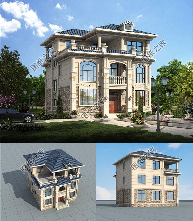 經典歐式農村別墅設計，簡潔大方，富麗堂皇