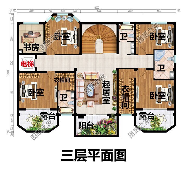 經典歐式農村別墅設計，簡潔大方，富麗堂皇