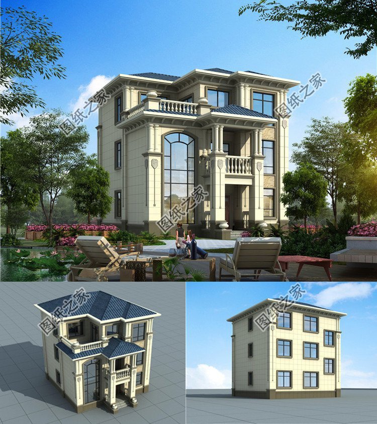 經典歐式農村別墅設計，簡潔大方，富麗堂皇