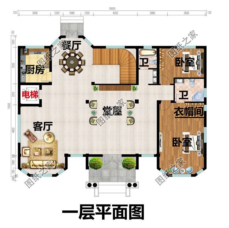 經典歐式農村別墅設計，簡潔大方，富麗堂皇