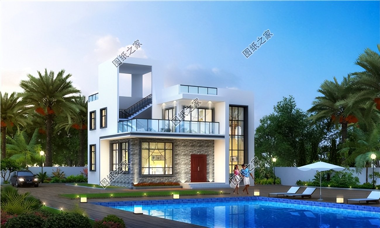 回老家建這么一棟現代別墅，相親找老婆都不用發愁了