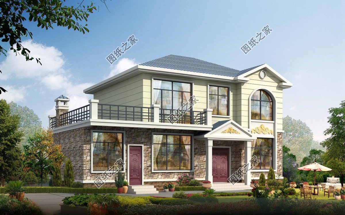 四套農村二層別墅設計，第三款15萬起建，建在老家最合適不過了