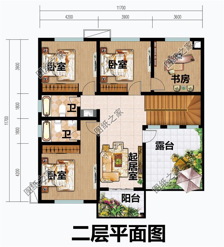 四套農村二層別墅設計，第三款15萬起建，建在老家最合適不過了
