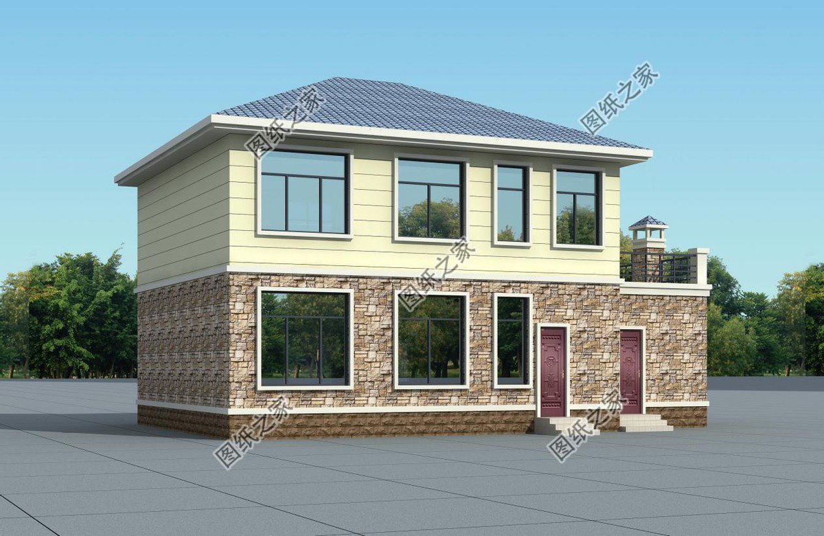 四套農村二層別墅設計，第三款15萬起建，建在老家最合適不過了