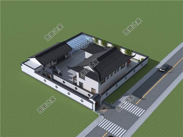 新款二層別墅推薦，第四款帶有偏房設計，符合農村生活習慣