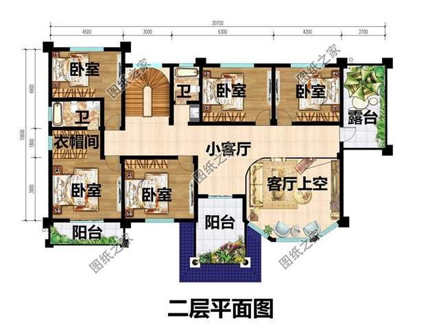 新款二層別墅推薦，第四款帶有偏房設計，符合農村生活習慣