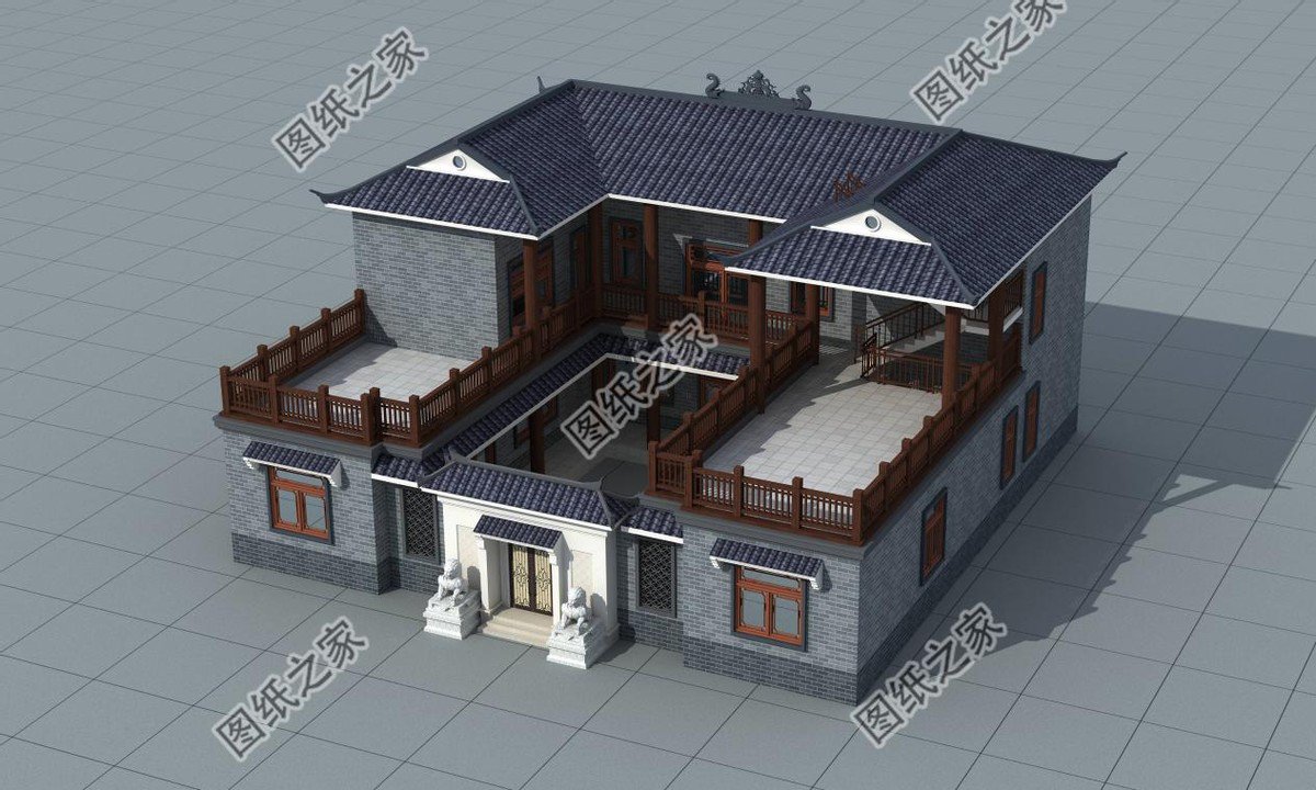 農(nóng)村最美的中式別墅設(shè)計(jì)，青磚灰瓦充滿古韻，更受歡迎