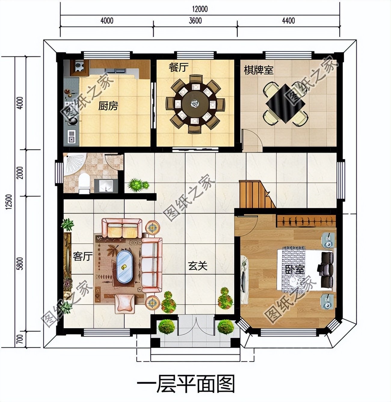 歐式農村別墅推薦，多露臺多陽臺的設計，增添整個住宅的美感