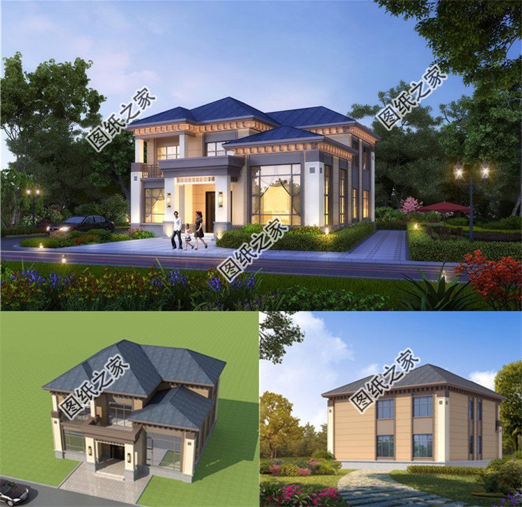 歐式復(fù)式別墅設(shè)計(jì)，戶型功能齊全，外觀經(jīng)典又好看