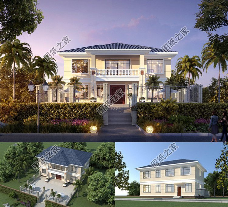 二層帶地下室別墅設(shè)計，增加住宅實(shí)用面積，一點(diǎn)都不比城里買房差