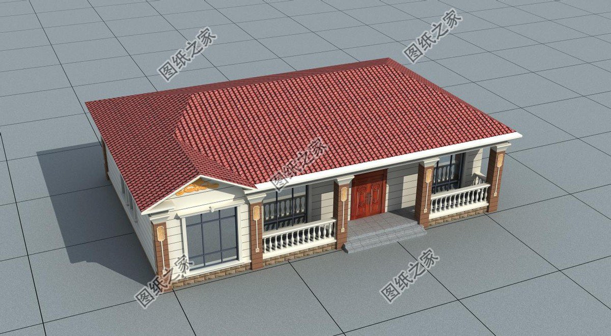 農村一層大開間別墅推薦，雖說只有一層，氣勢不輸城里樓房