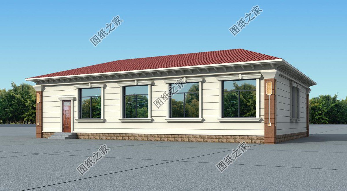 農村一層大開間別墅推薦，雖說只有一層，氣勢不輸城里樓房