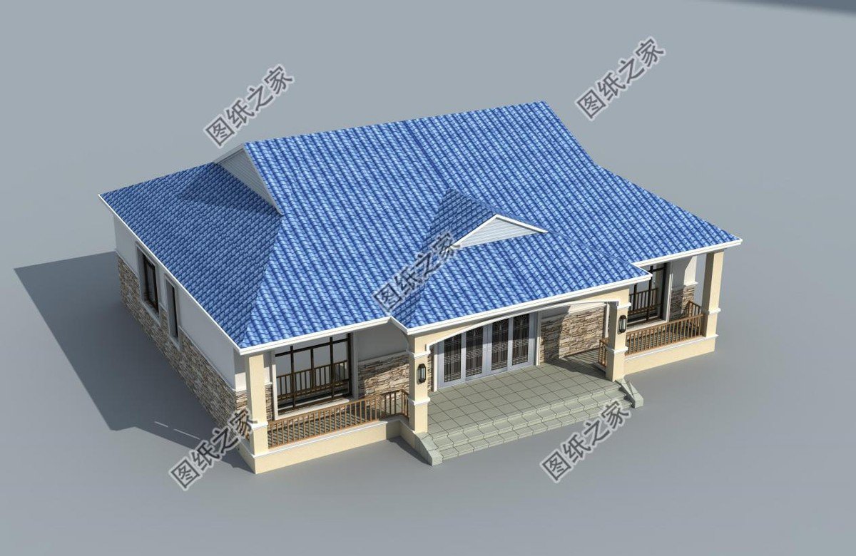 農村一層大開間別墅推薦，雖說只有一層，氣勢不輸城里樓房