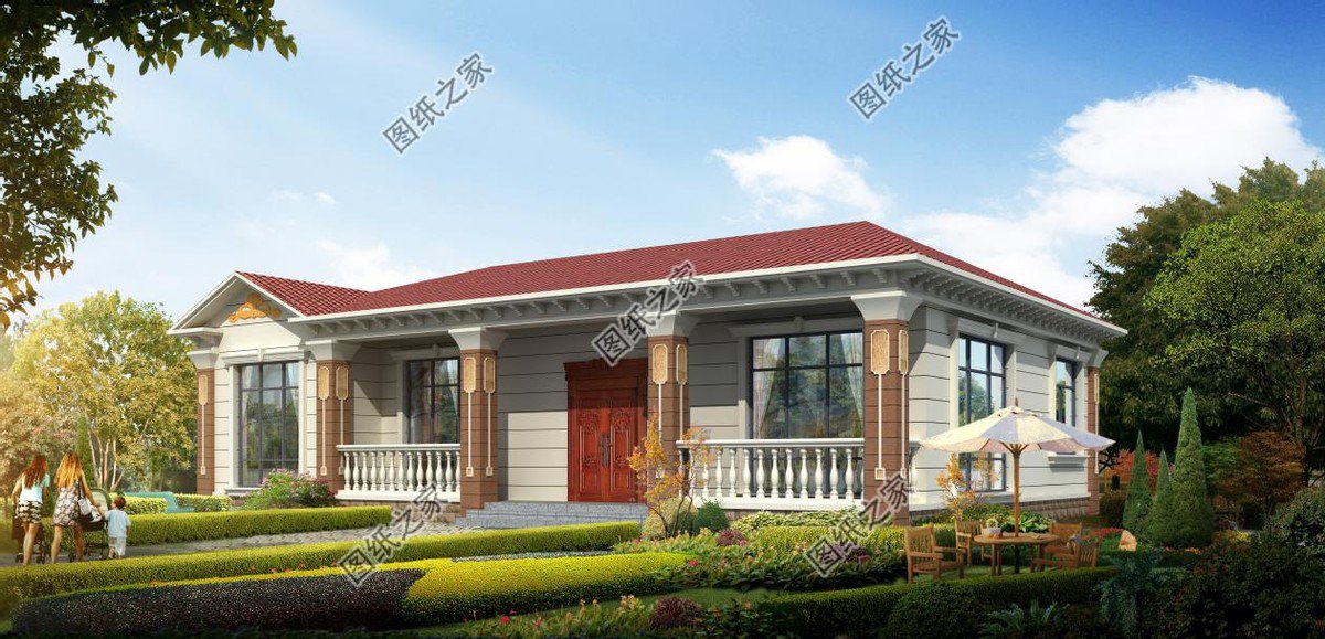 農村一層大開間別墅推薦，雖說只有一層，氣勢不輸城里樓房