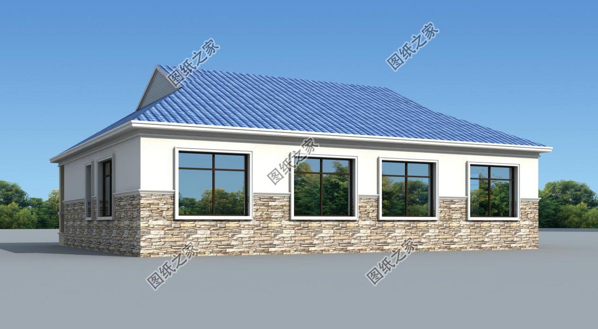 農村一層大開間別墅推薦，雖說只有一層，氣勢不輸城里樓房