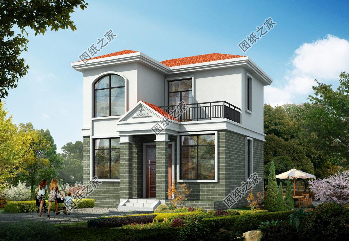 四套精品小戶型二層別墅，面寬10米以內(nèi)，小面積建房必看