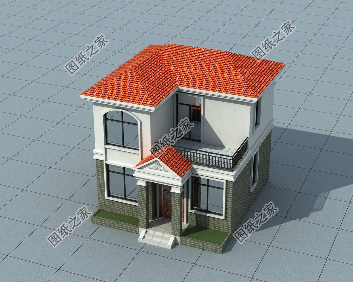 四套精品小戶型二層別墅，面寬10米以內(nèi)，小面積建房必看