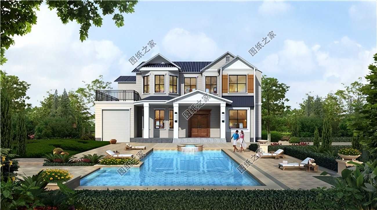 四款帶車庫的農村別墅設計，農村建房的標配，外觀造型百看不厭