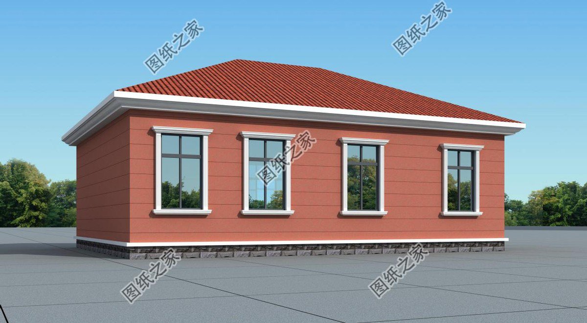 農村自建一層養老房推薦，簡單好看實用，五年后必火戶型