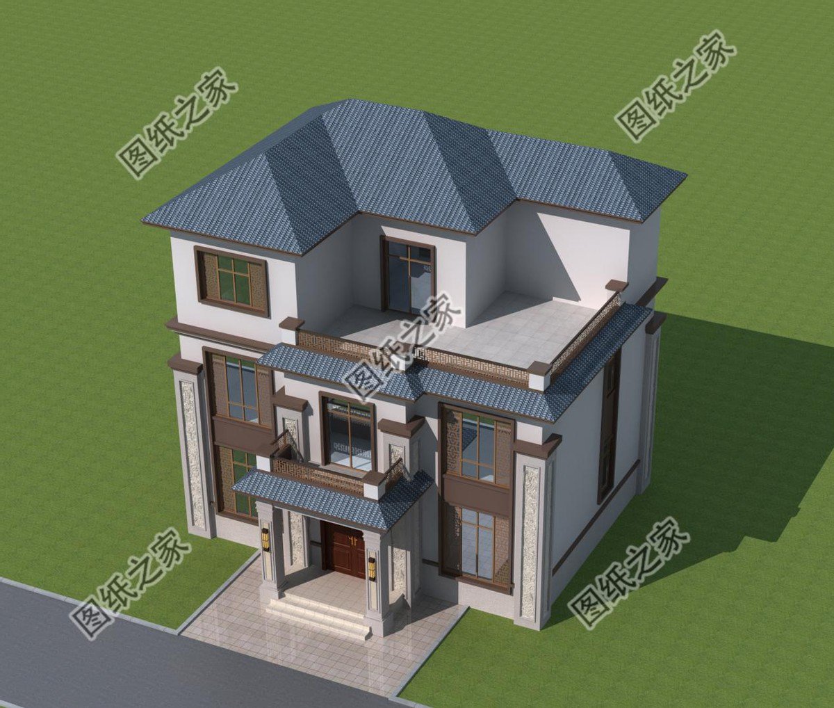 新中式建筑風格自建別墅經典之作，深受廣大建房者的喜愛