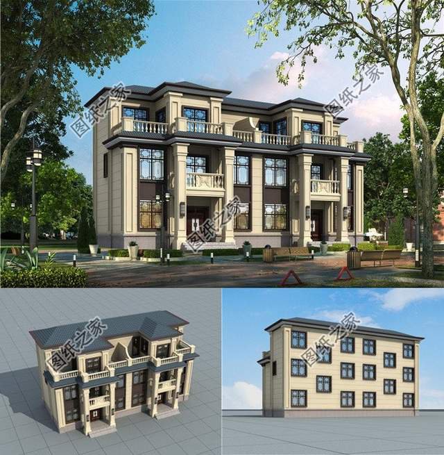 回家建棟雙拼別墅，一家人就要整整齊齊的，家和萬事興