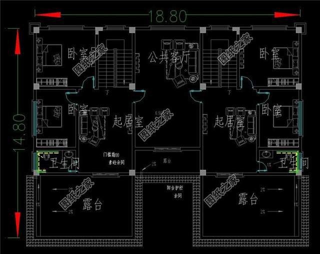 回家建棟雙拼別墅，一家人就要整整齊齊的，家和萬事興