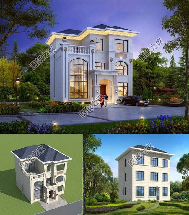 三層別墅設計推薦，造價30萬起，還不快快入手