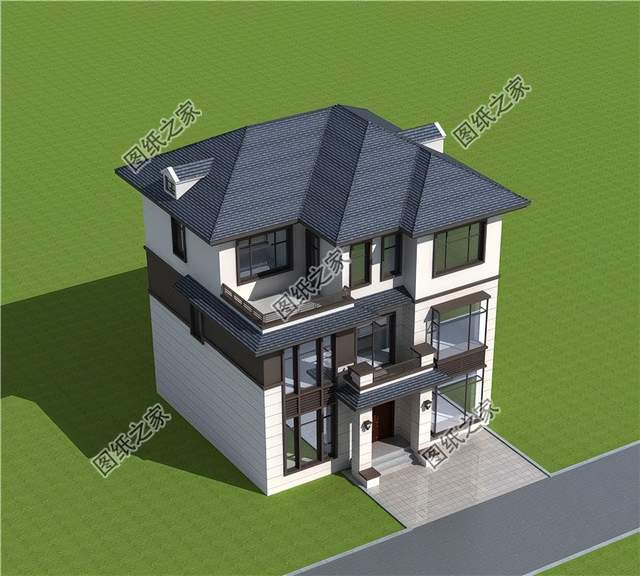 農村三層別墅設計，好看又不過時，美觀大氣