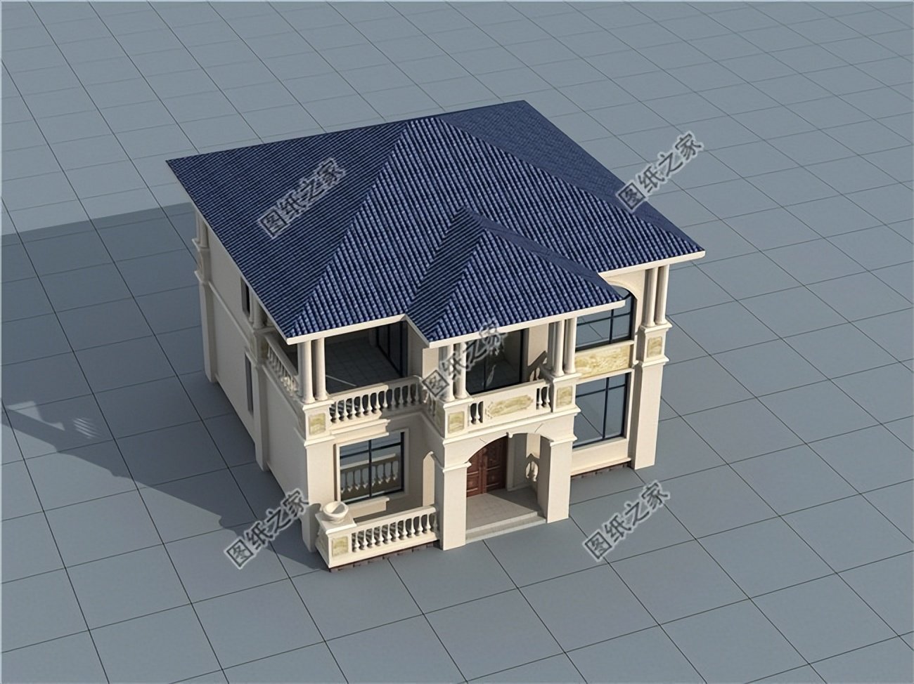 歐式農村別墅設計，外觀設計精良，內部布局考究