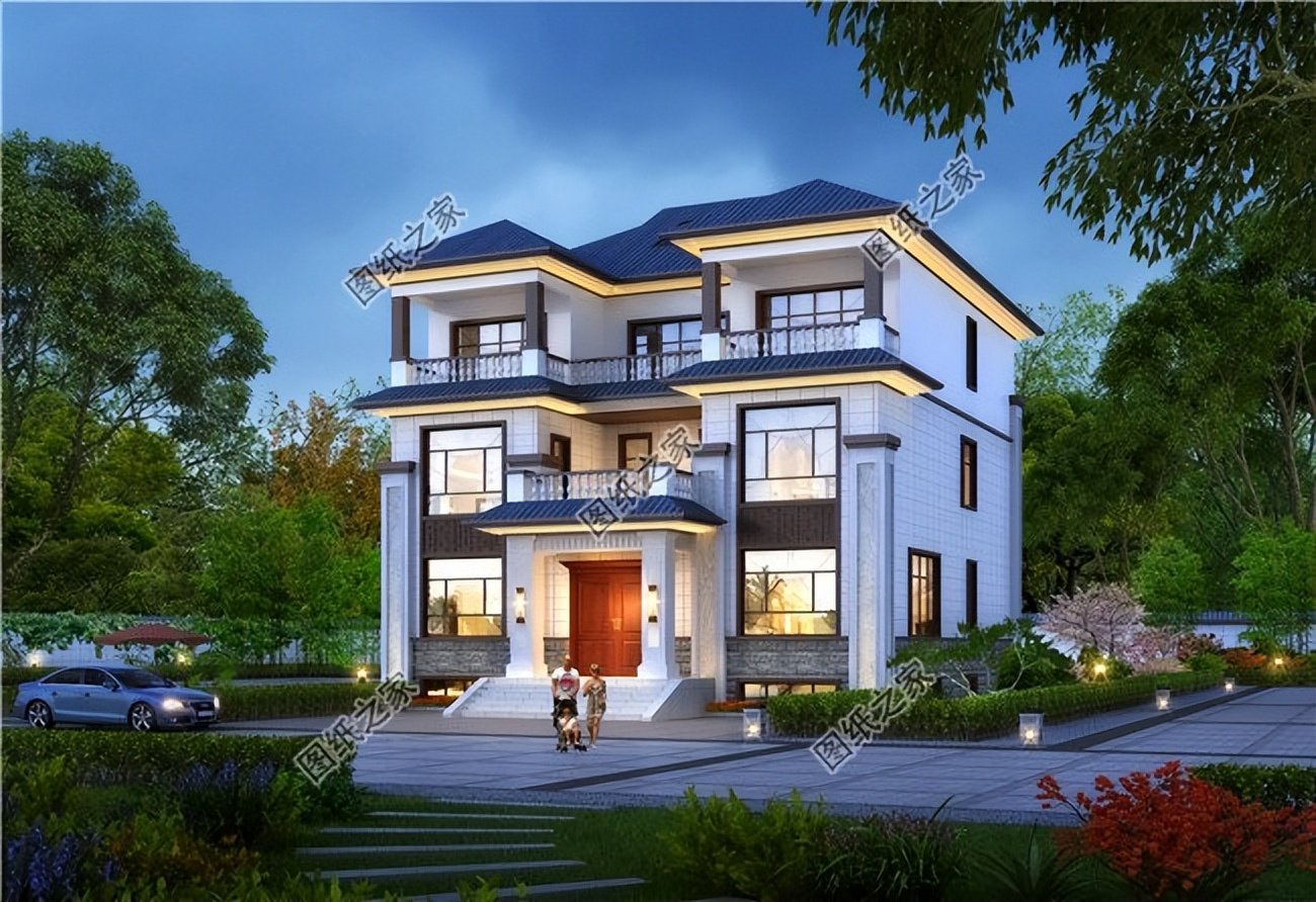 新中式三層別墅設計，氣派住宅，彰顯品質