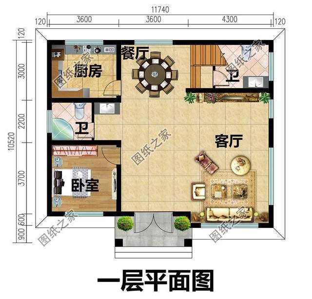 帶文化石的農村別墅設計，色彩多樣外觀給你營造出炫彩的舒適生活