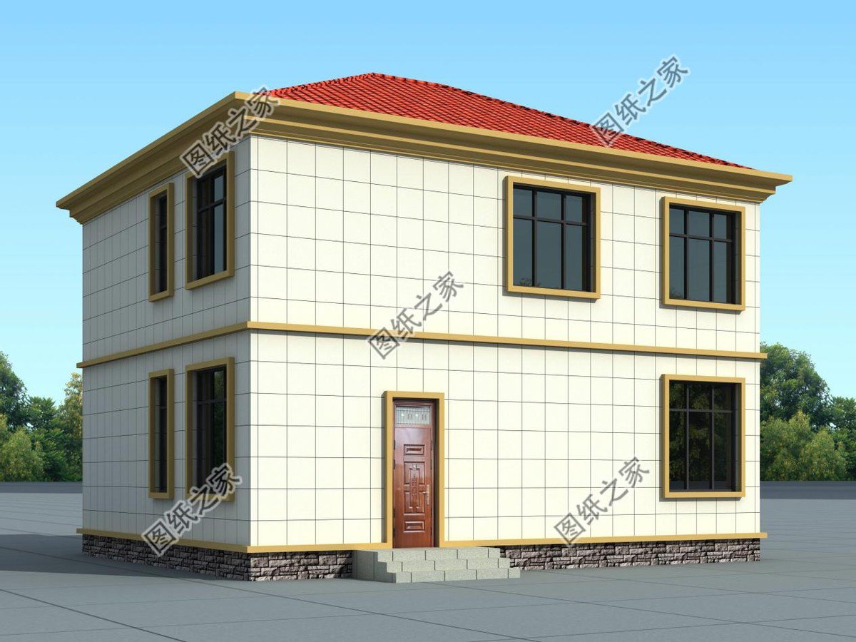 農村帶陽臺的別墅設計，舒適的生活態度，豐富戶主的體驗感