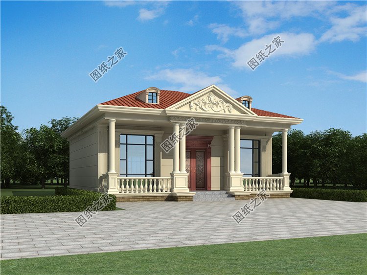 農村一層別墅設計圖外觀圖