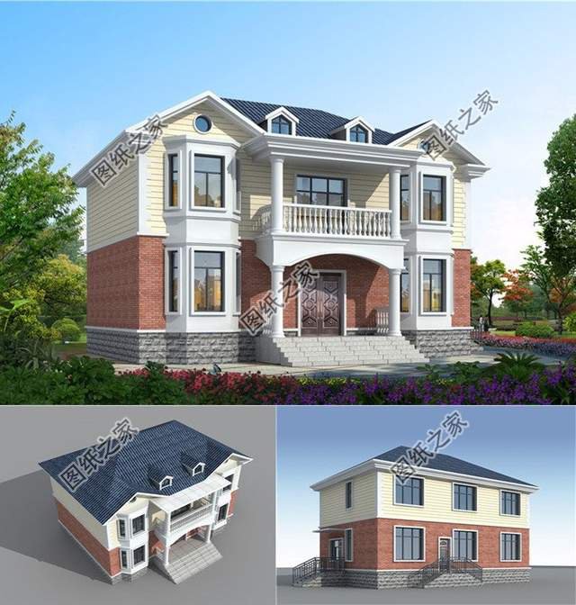 簡歐式農村別墅設計，造型美觀簡約，經典不過時